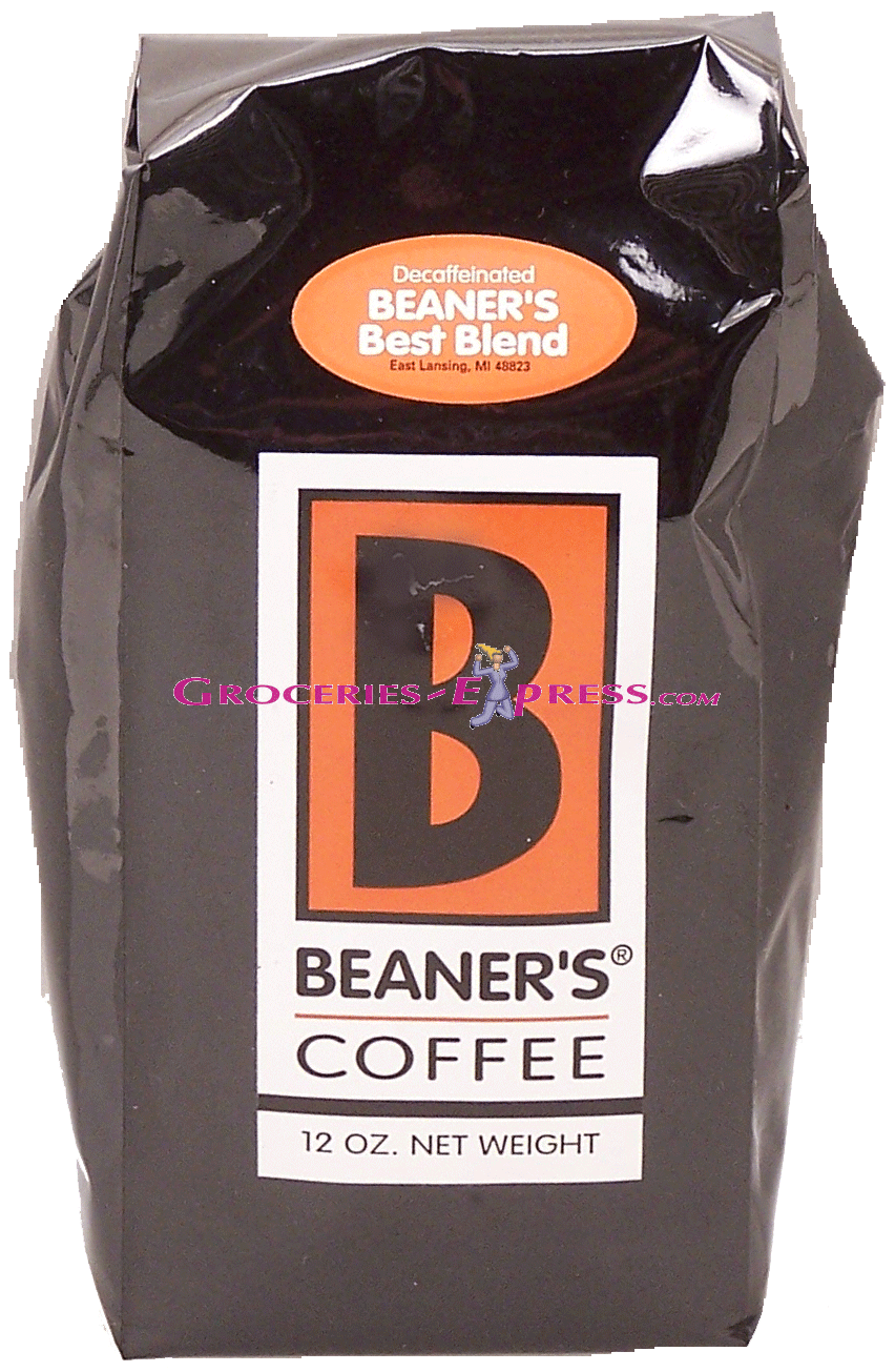 Beaner's&nbsp;&nbsp;best blend decaffinated ground coffee Full-Size Picture